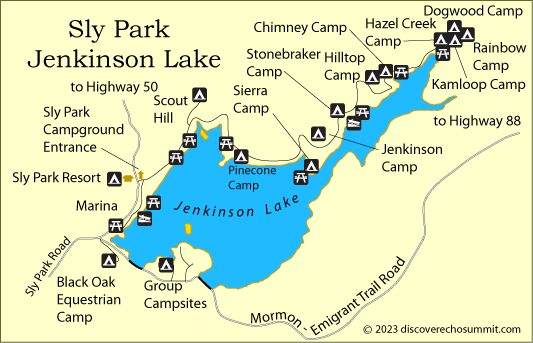 Park Map of Black Oak Resort