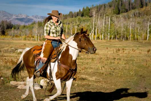 photo of horseback rider, CA