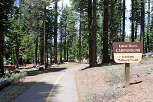 Lone Rock Campground, Union Valley Reservoir, Crystal Basin, CA